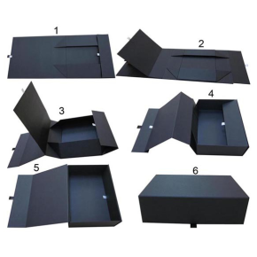 Folding magnetic closure box